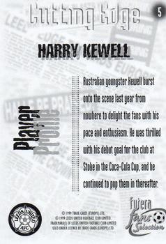 1999 Futera Leeds United Fans' Selection #5 Harry Kewell Back