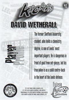 1999 Futera Leeds United Fans' Selection #41 David Wetherall Back