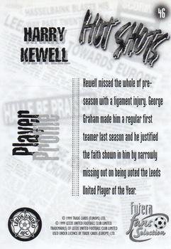 1999 Futera Leeds United Fans' Selection #46 Harry Kewell Back