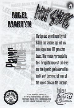 1999 Futera Leeds United Fans' Selection #54 Nigel Martyn Back
