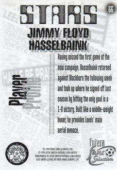 1999 Futera Leeds United Fans' Selection #66 Jimmy Floyd Hasselbaink Back