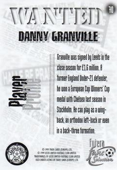 1999 Futera Leeds United Fans' Selection #70 Danny Granville Back