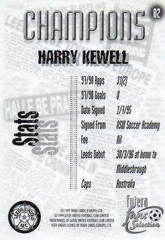 1999 Futera Leeds United Fans' Selection #82 Harry Kewell Back
