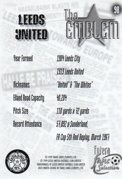 1999 Futera Leeds United Fans' Selection #98 The Emblem Back
