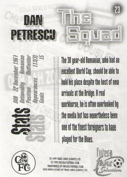 1999 Futera Chelsea Fans' Selection #23 Dan Petrescu Back