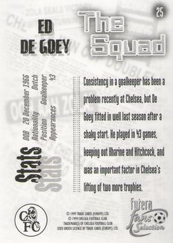 1999 Futera Chelsea Fans' Selection #25 Ed De Goey Back