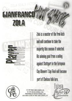 1999 Futera Chelsea Fans' Selection #54 Gianfranco Zola Back