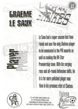 1999 Futera Chelsea Fans' Selection #69 Graeme Le Saux Back