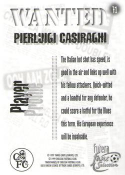 1999 Futera Chelsea Fans' Selection #71 Pierluigi Casiraghi Back