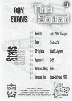 1999 Futera Liverpool Fans' Selection #11 Roy Evans Back