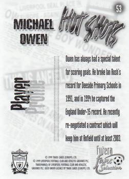 1999 Futera Liverpool Fans' Selection #53 Michael Owen Back