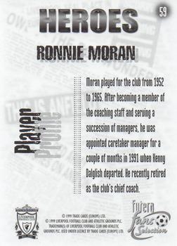 1999 Futera Liverpool Fans' Selection #59 Ronnie Moran Back
