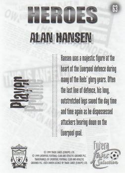1999 Futera Liverpool Fans' Selection #63 Alan Hansen Back