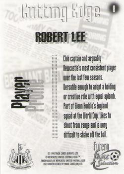 1999 Futera Newcastle United Fans' Selection #8 Robert Lee Back