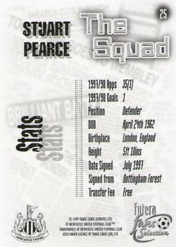 1999 Futera Newcastle United Fans' Selection #25 Stuart Pearce Back
