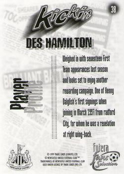 1999 Futera Newcastle United Fans' Selection #38 Des Hamilton Back