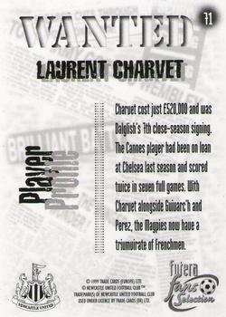 1999 Futera Newcastle United Fans' Selection #71 Laurent Charvet Back