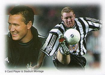 1999 Futera Newcastle United Fans' Selection #73 Player and Stadium Montage Front