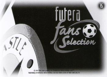 1999 Futera Newcastle United Fans' Selection #75 Player and Stadium Montage Back