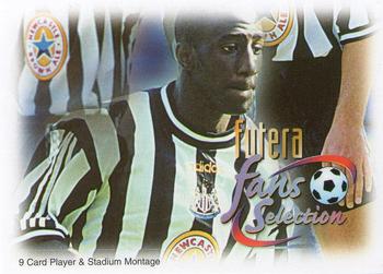 1999 Futera Newcastle United Fans' Selection #75 Player and Stadium Montage Front