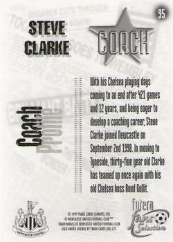 1999 Futera Newcastle United Fans' Selection #95 Steve Clarke Back