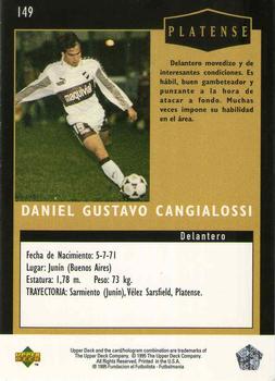 1995 Upper Deck Futbol Argentino #149 Daniel Gustavo Cangialossi Back