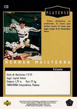 1995 Upper Deck Futbol Argentino #150 Hernan Maisterra Back