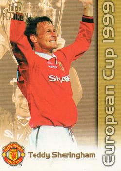 1999 Futera Platinum Manchester United European Cup #12 Teddy Sheringham Front