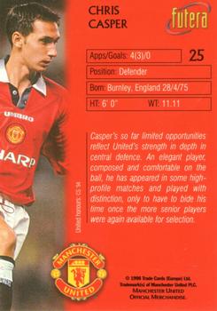 1998 Futera Manchester United #25 Chris Casper Back