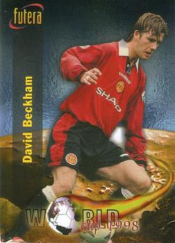 1998 Futera Manchester United #75 David Beckham Front