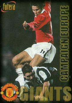 1998 Futera Manchester United #84 Clash of the Giants Front
