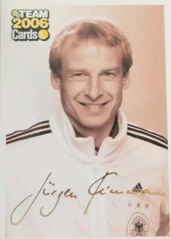 2006 Panini World Cup Team Germany #25 Jurgen Klinsmann Front