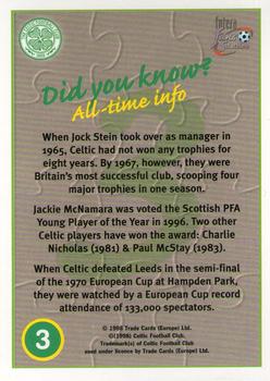 1997-98 Futera Celtic Fans Selection #3 Team Puzzle Back
