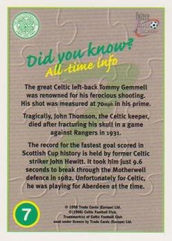 1997-98 Futera Celtic Fans Selection #7 Team Puzzle Back