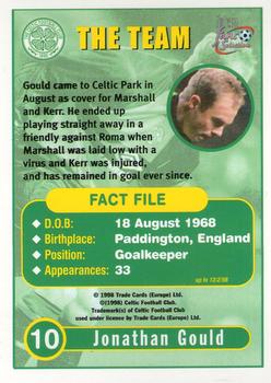 1997-98 Futera Celtic Fans Selection #10 Jonathan Gould Back
