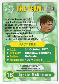 1997-98 Futera Celtic Fans Selection #16 Jackie McNamara Back