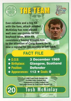 1997-98 Futera Celtic Fans Selection #20 Tosh McKinlay Back