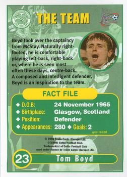 1997-98 Futera Celtic Fans Selection #23 Tom Boyd Back
