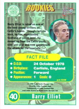 1997-98 Futera Celtic Fans Selection #40 Barry Elliot Back