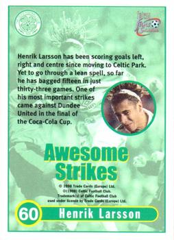 1997-98 Futera Celtic Fans Selection #60 Henrik Larsson Back
