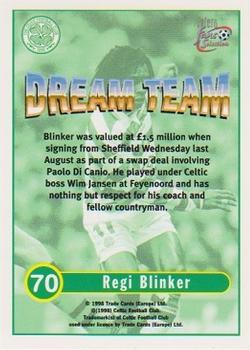 1997-98 Futera Celtic Fans Selection #70 Regi Blinker Back