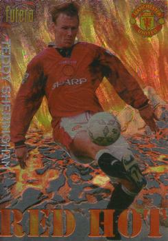 1998 Futera Manchester United - Red Hot #RH13 Teddy Sheringham Front