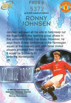 1998 Futera Manchester United - France 98 #FR6 Ronny Johnsen Back
