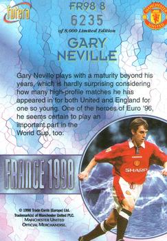 1998 Futera Manchester United - France 98 #FR8 Gary Neville Back