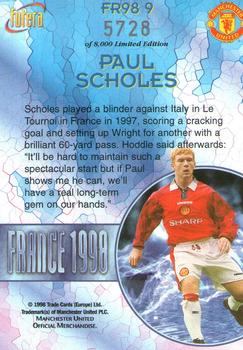 1998 Futera Manchester United - France 98 #FR9 Paul Scholes Back