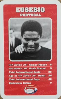 2002 Top Trumps Budweiser World Cup Japan #NNO Eusebio Front