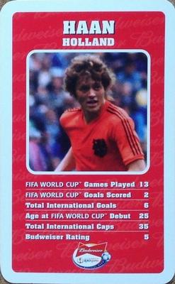 2002 Top Trumps Budweiser World Cup Japan #NNO Arie Haan Front