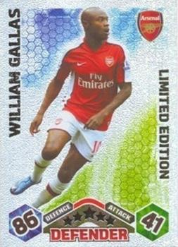 2009-10 Topps Match Attax Premier League Extra - Limited Edition #NNO William Gallas Front