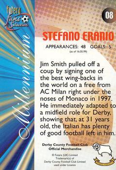 2000 Futera Fans Selection Derby County - Foil #8 Stefano Eranio Back