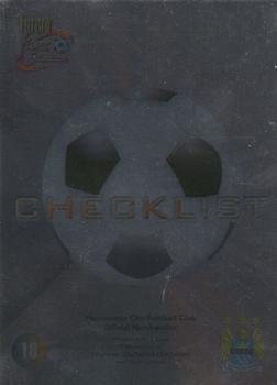 2000 Futera Fans Selection Manchester City - Foil #18 Checklist Front